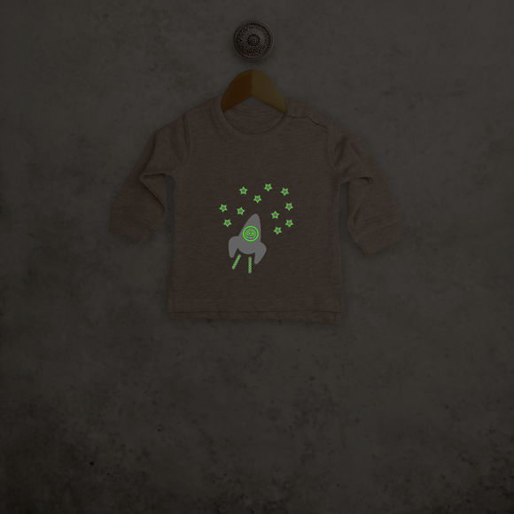 Astronaut glow in the dark baby sweater