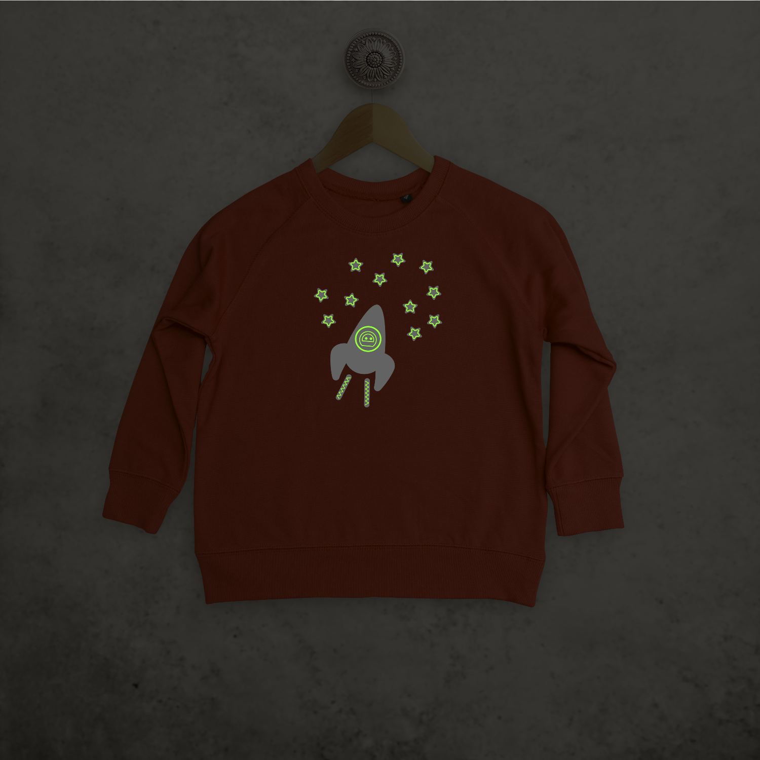 Astronaut glow in the dark kids sweater