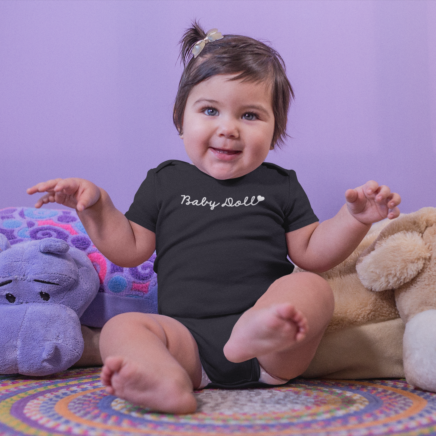 'Baby doll' baby shortsleeve bodysuit