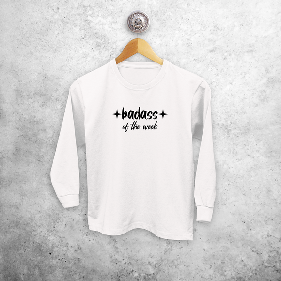 'Badass of the week' kids longsleeve shirt