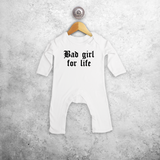 'Bad girl for life' baby romper