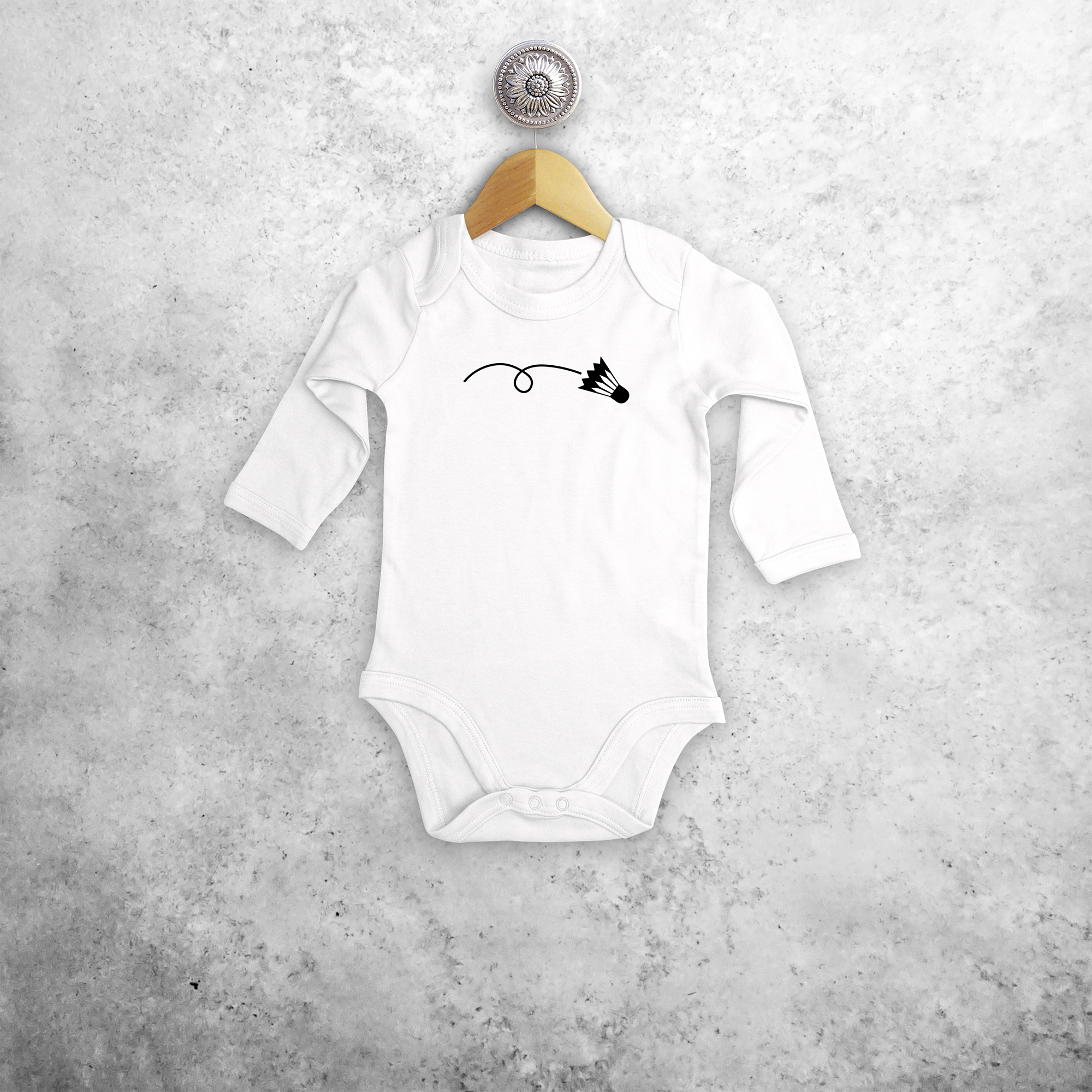 Badminton baby longsleeve bodysuit