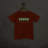 Balloons glow in the dark kids shortsleeve shirt