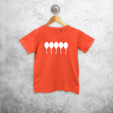 Balloons glow in the dark kids shortsleeve shirt