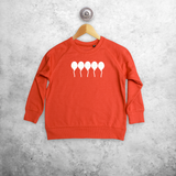 Balloons glow in the dark kids sweater