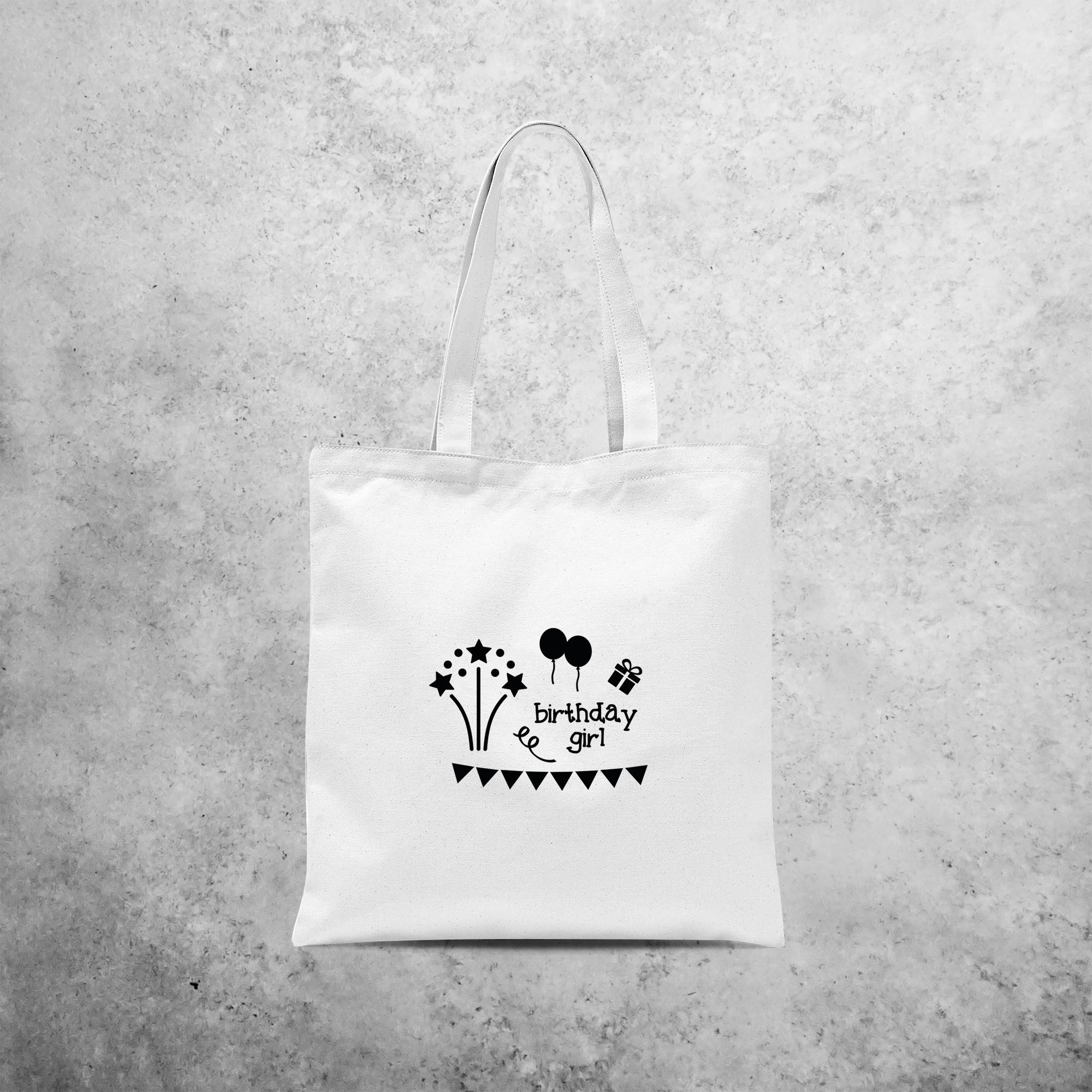 'Birthday girl' tote bag