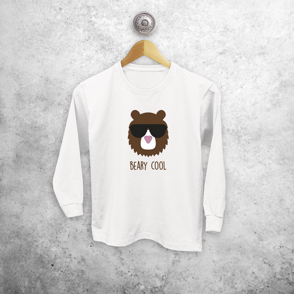 'Beary cool' kids longsleeve shirt