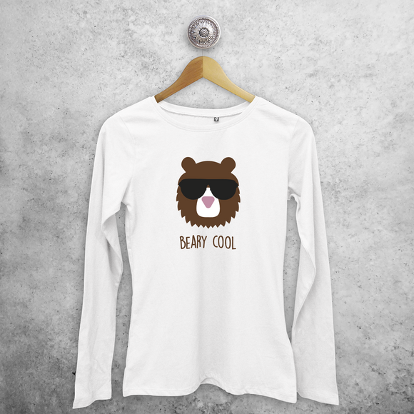 'Beary cool' adult longsleeve shirt