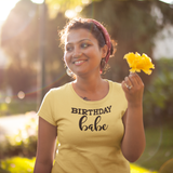 'Birthday babe' adult shirt