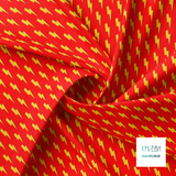 Yellow lightening bolts fabric