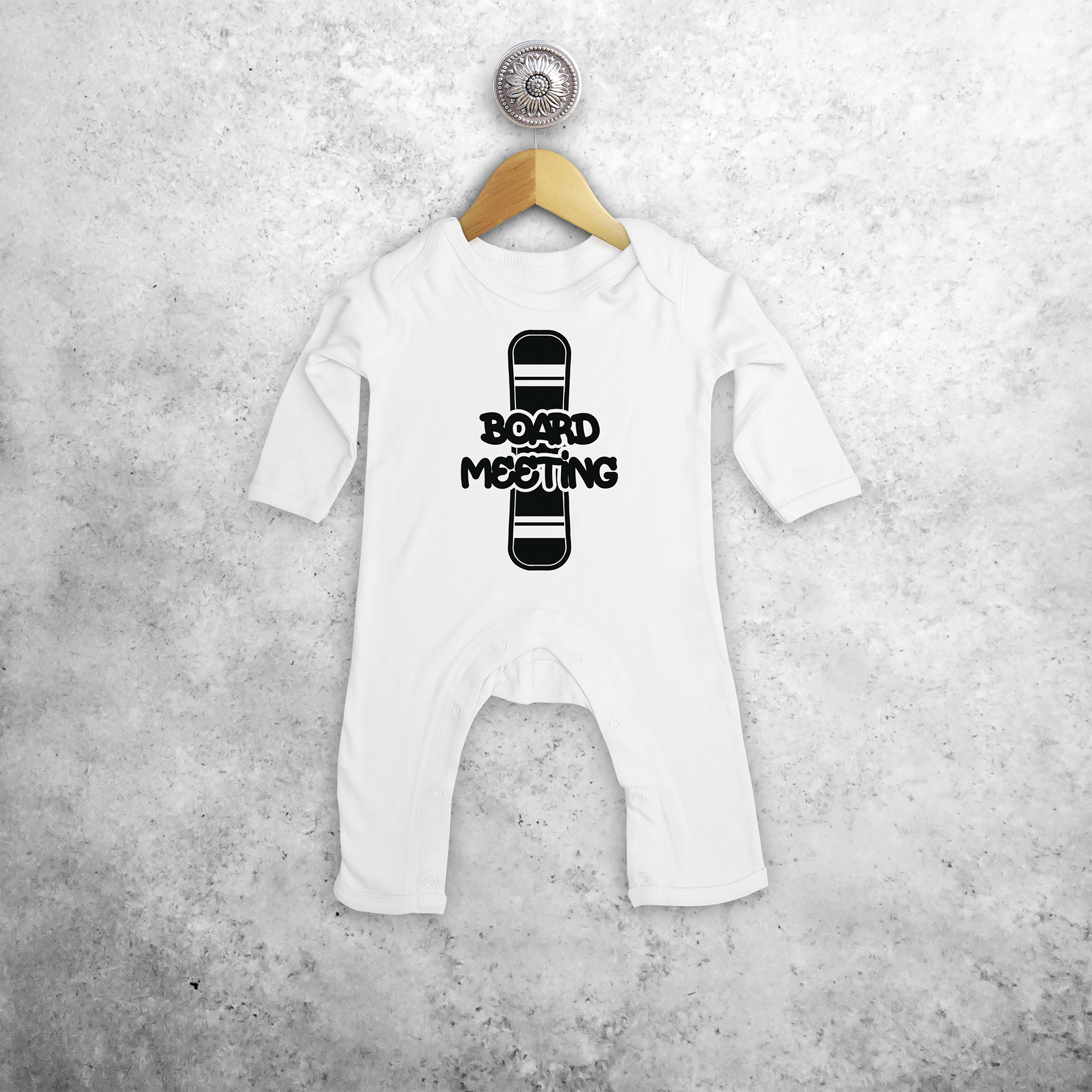 'Board meeting' baby romper