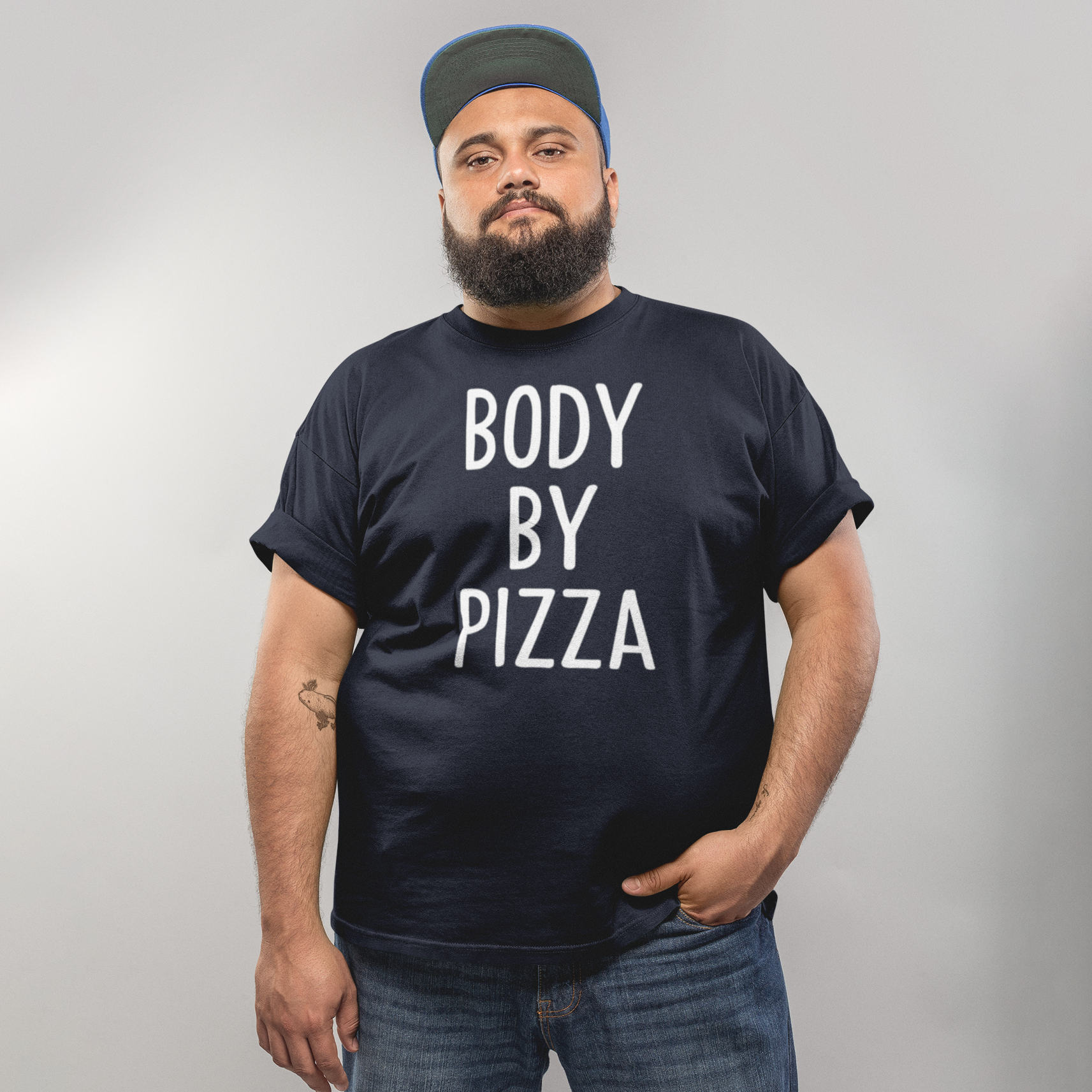 'Body by pizza' adult shirt