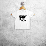 'Born to be loud' baby shortsleeve shirt