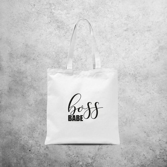 'Boss babe' tote bag