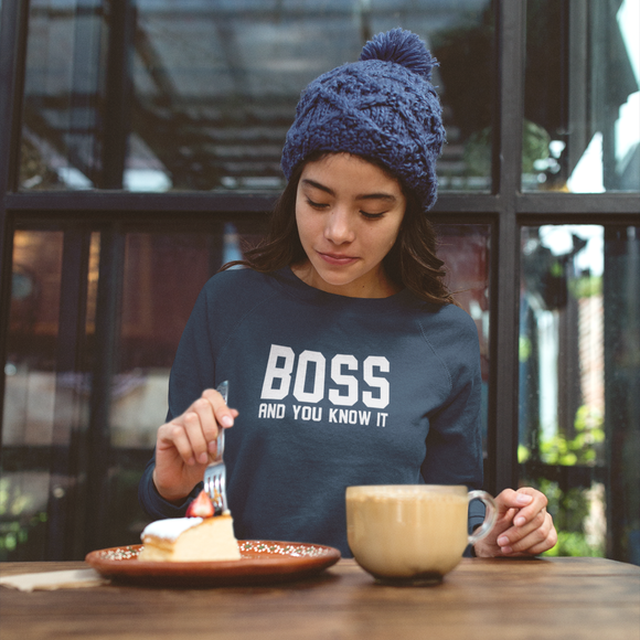 'Boss and you know it' sweater