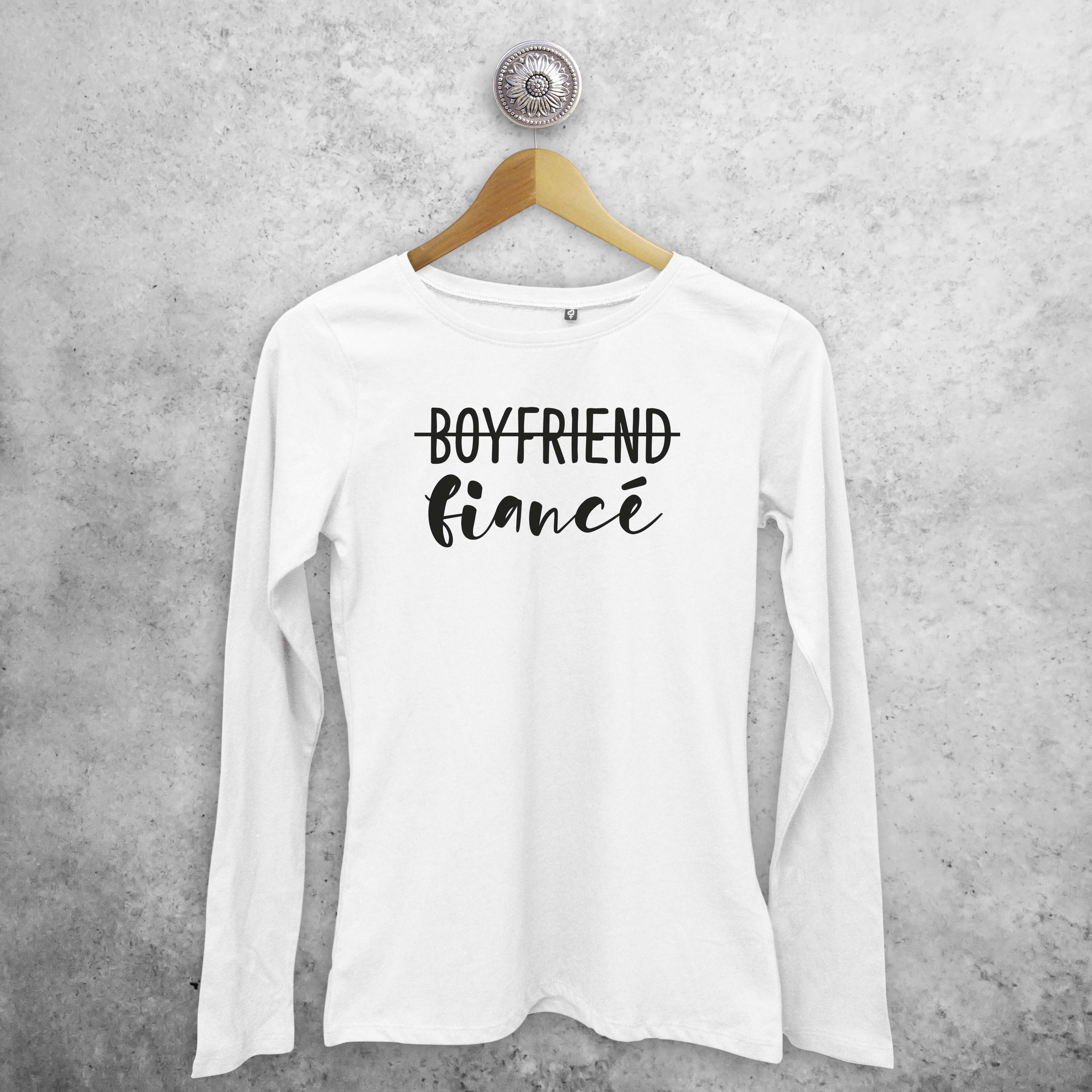 'Fiancé' adult longsleeve shirt