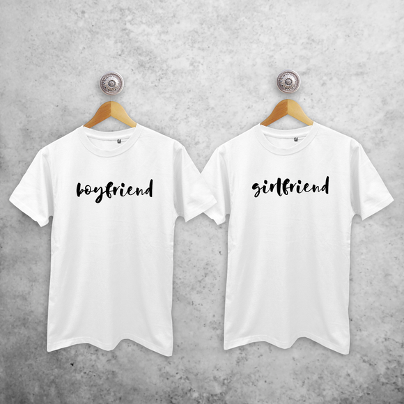 'Boyfriend' & 'Girlfriend' couples shirts