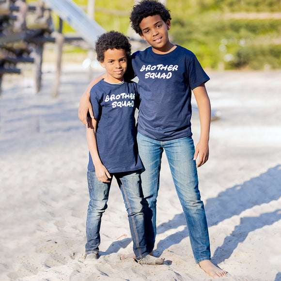 'Brother squad' kids sibling shirts