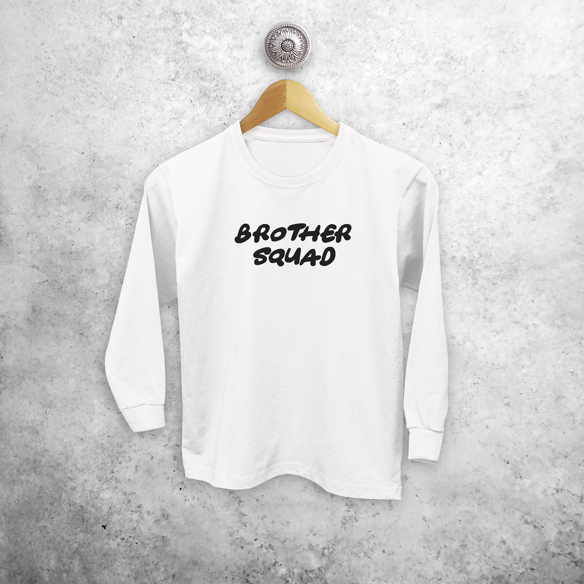 'Brother squad' kids longsleeve shirt