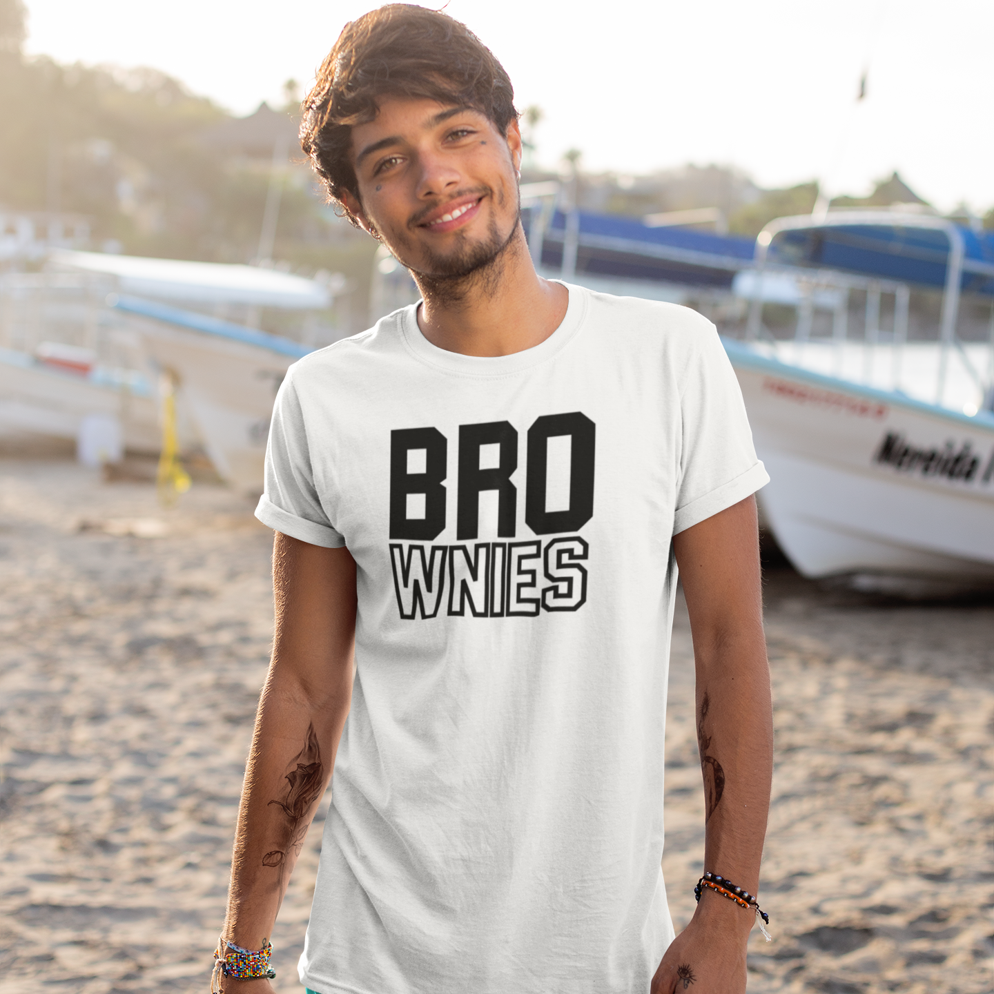 'Bro-wnies' adult shirt