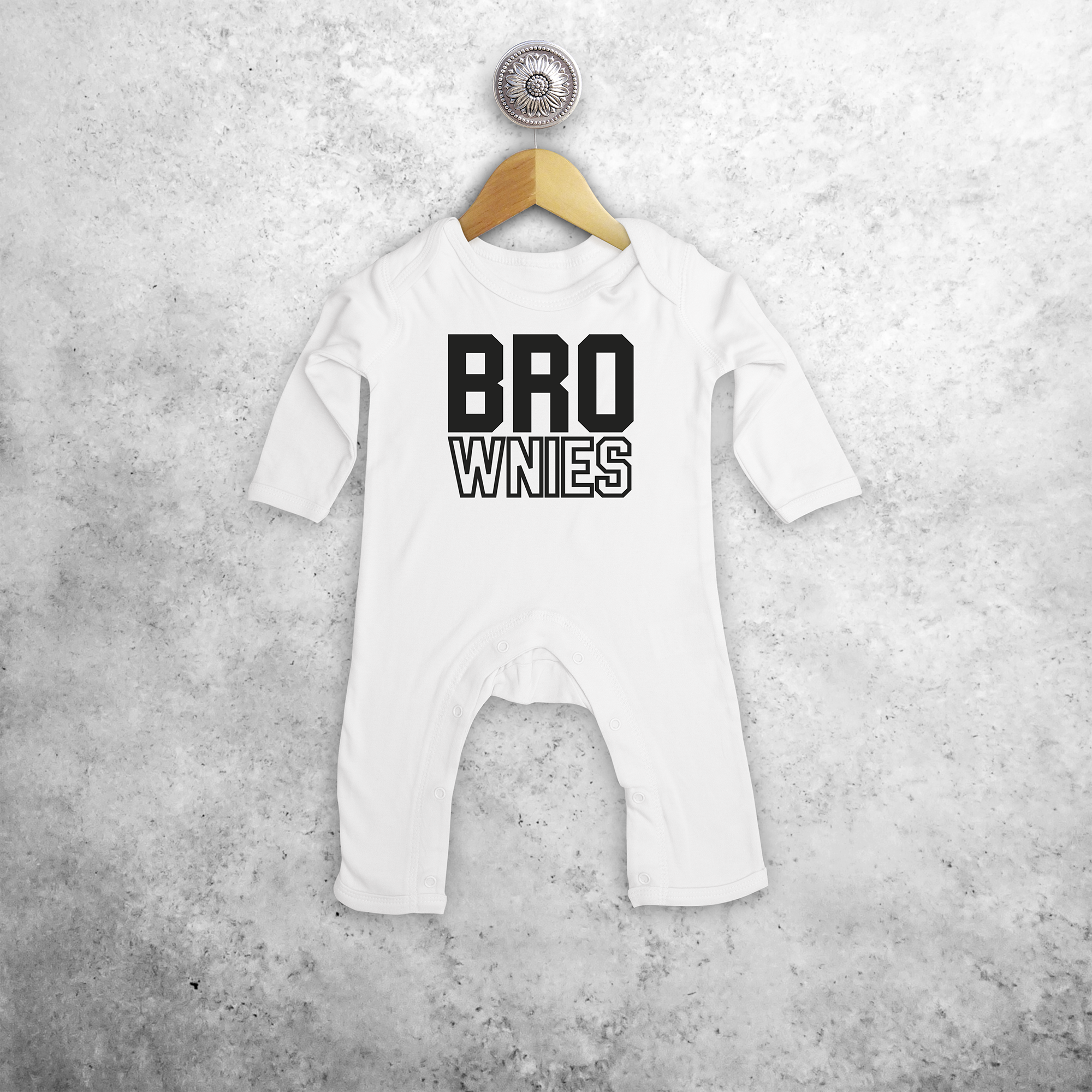 'Brownies' baby romper