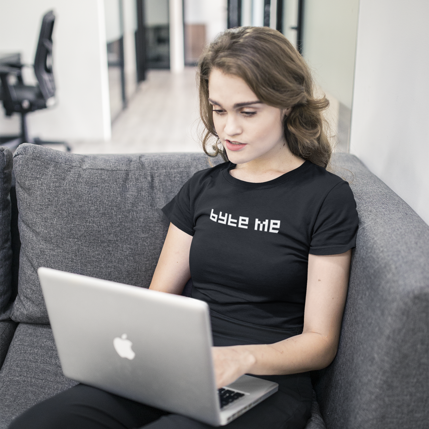 'Byte me' adult shirt