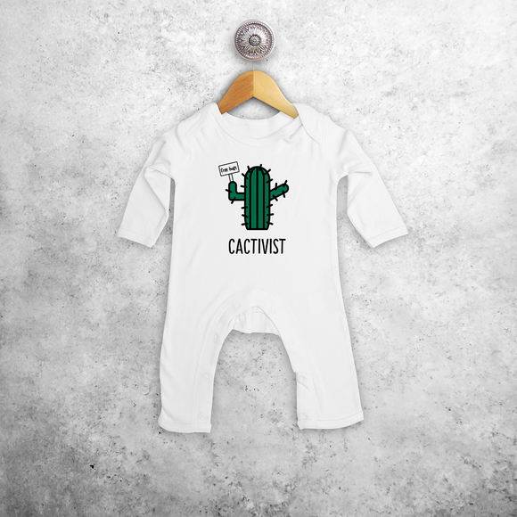 'Cactivist' baby romper