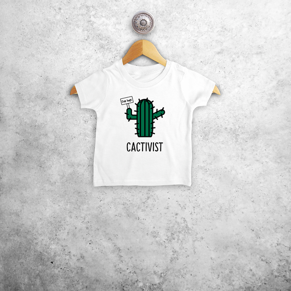 'Cactivist' baby shortsleeve shirt