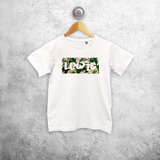 Camouflage name kids shortsleeve shirt