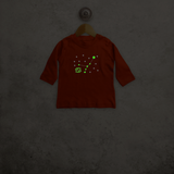 Star sign glow in the dark baby longsleeve shirt