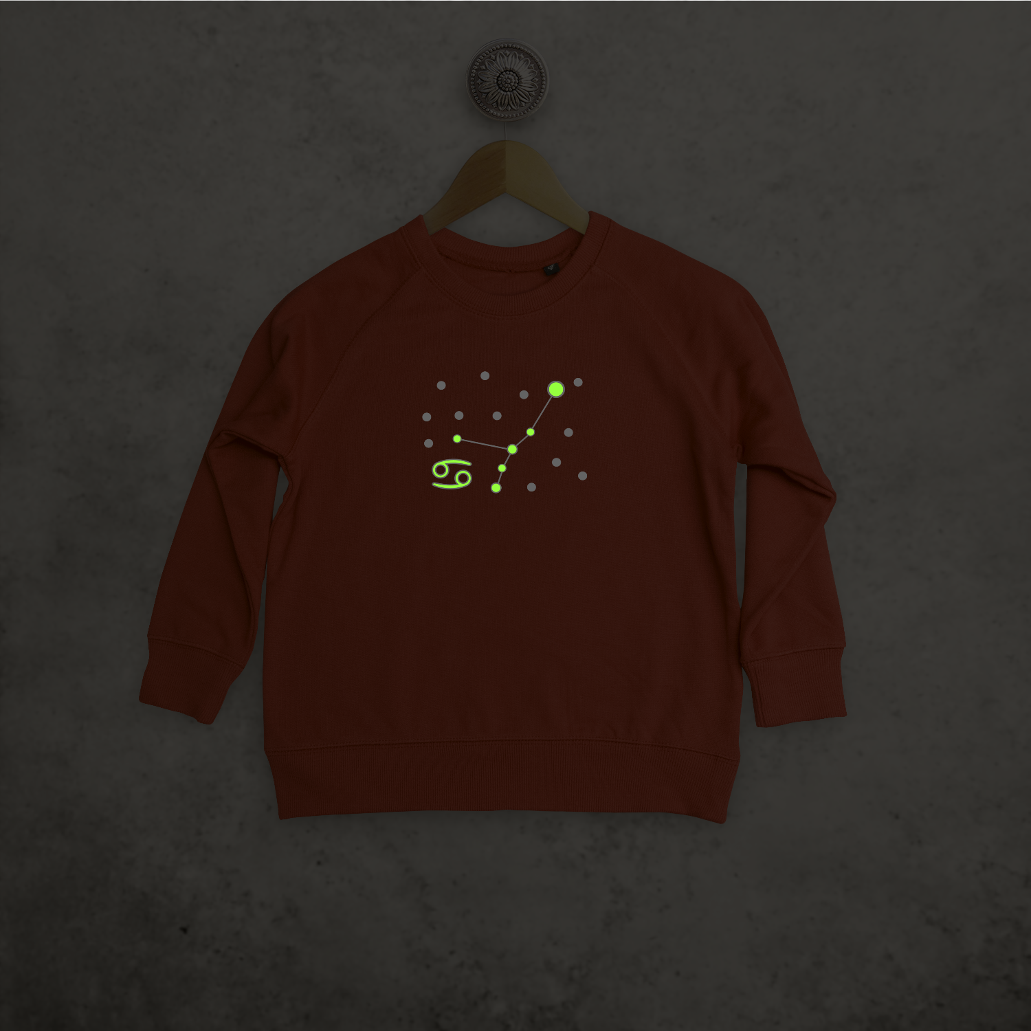 Star sign glow in the dark kids sweater