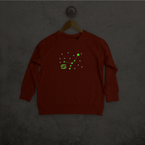 Star sign glow in the dark kids sweater