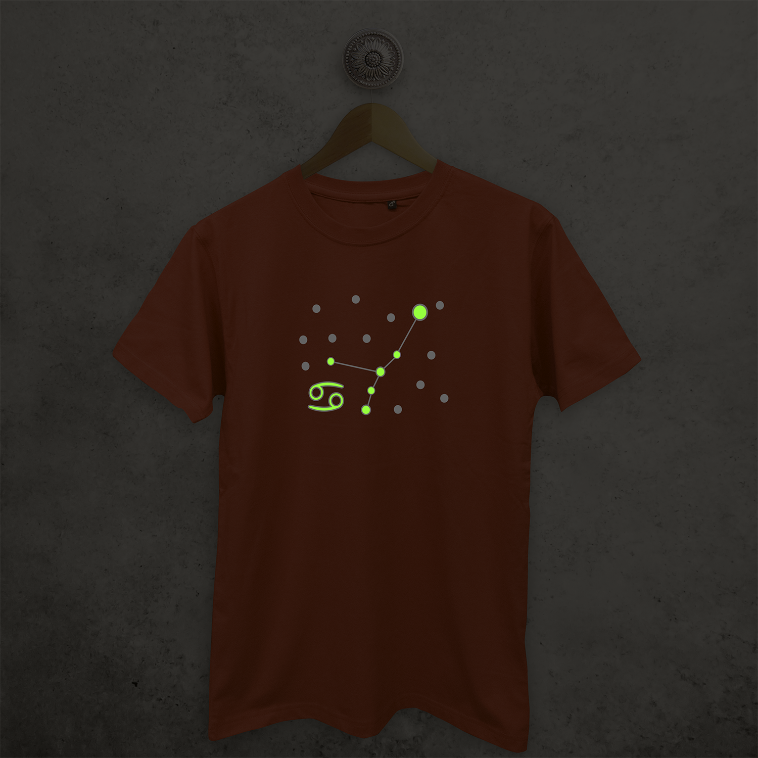 Star sign glow in the dark adult shirt