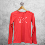 Star sign glow in the dark adult longsleeve shirt