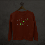 Star sign glow in the dark sweater