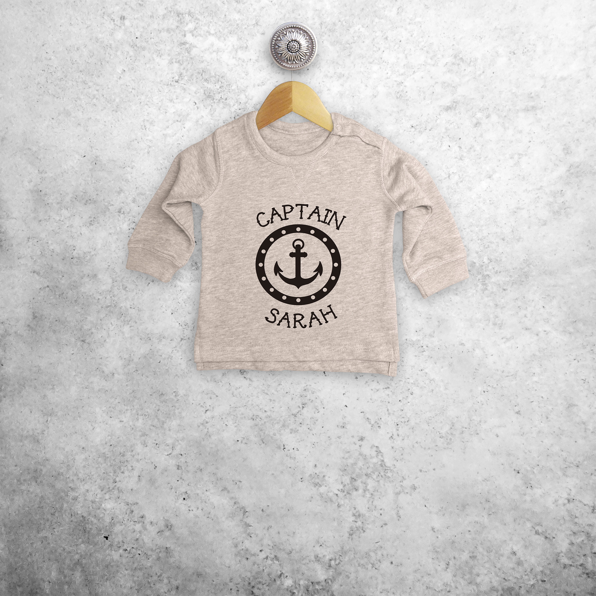 'Captain' baby sweater