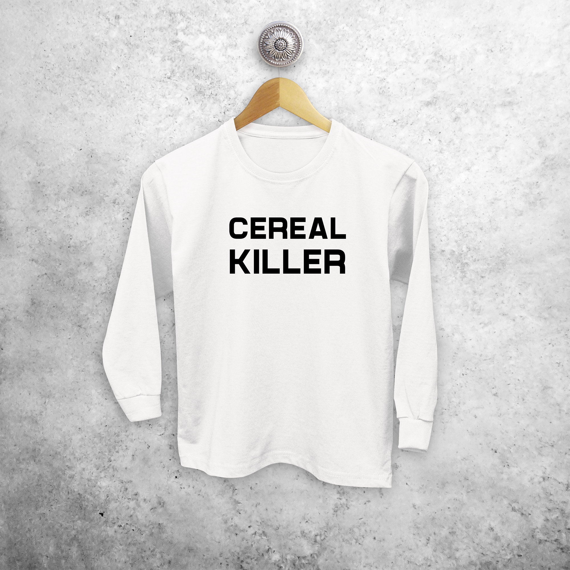 'Cereal killer' kids longsleeve shirt