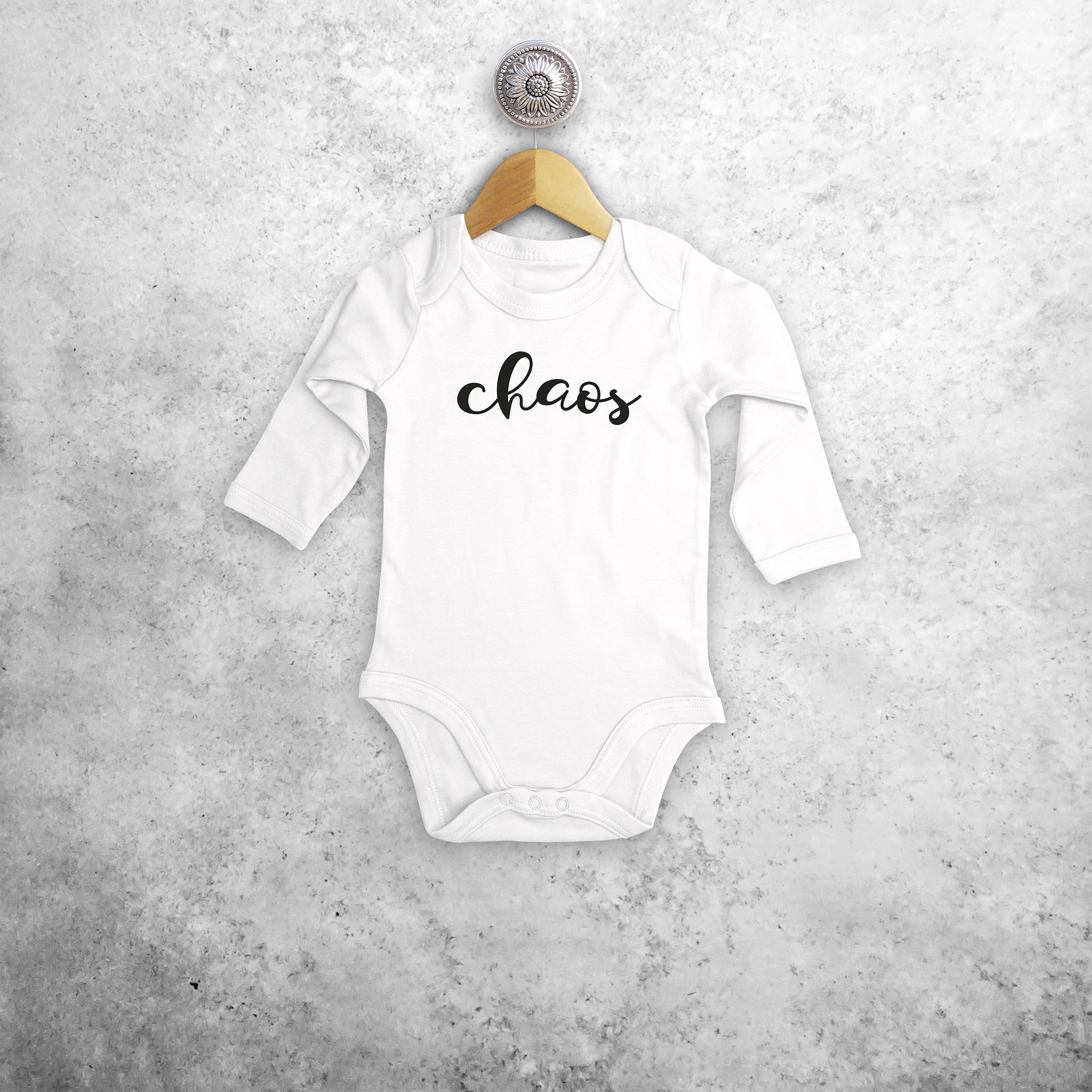 'Chaos' baby longsleeve bodysuit