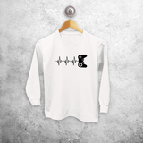 Controller and heart beat kids longsleeve shirt