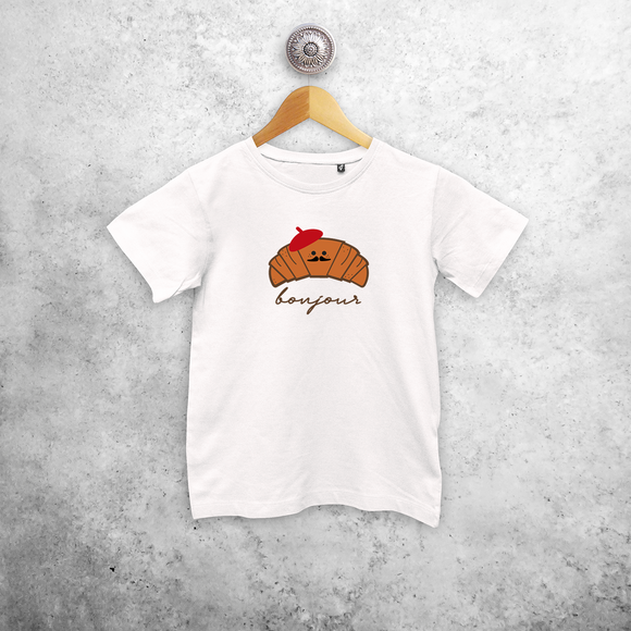 Croissant kids shortsleeve shirt