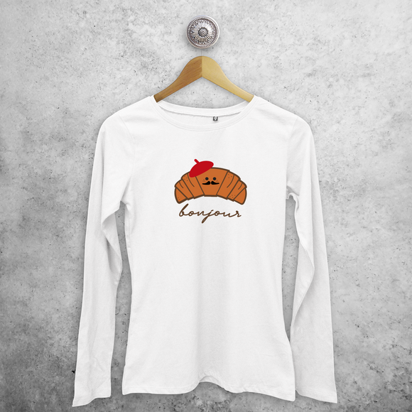 Croissant adult longsleeve shirt