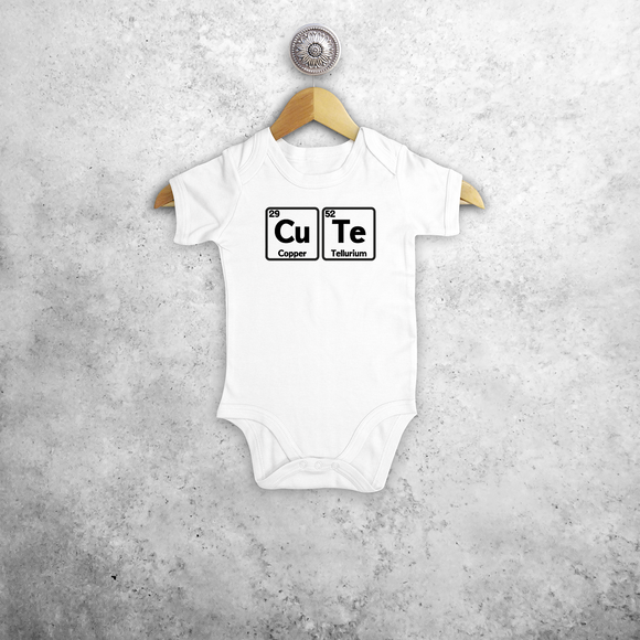 'Cute' baby shortsleeve bodysuit