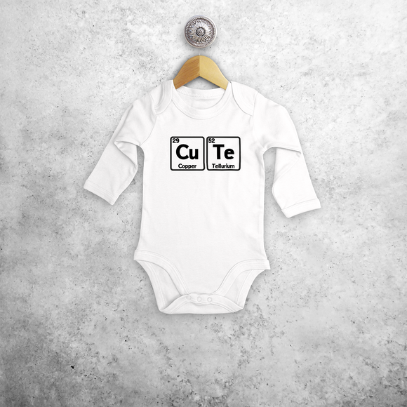 'Cute' baby longsleeve bodysuit