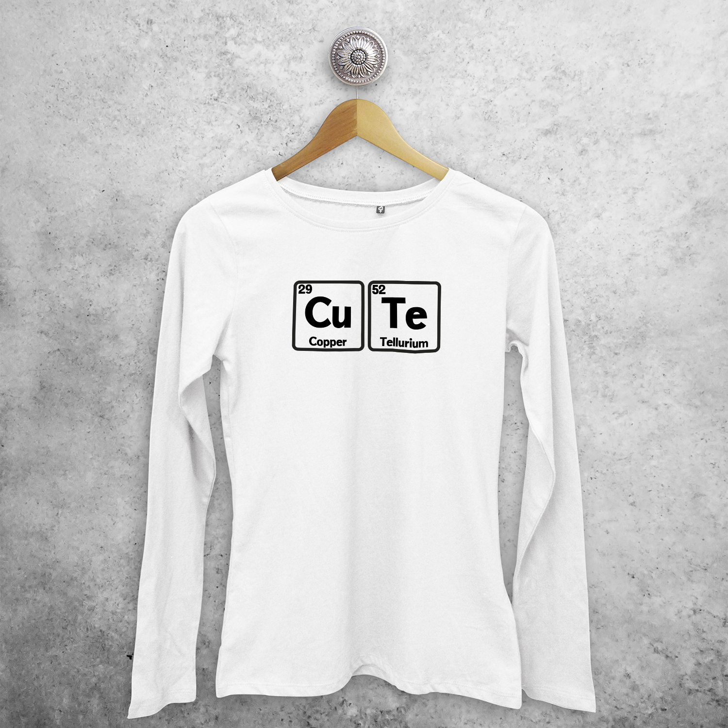 'Cute' adult longsleeve shirt