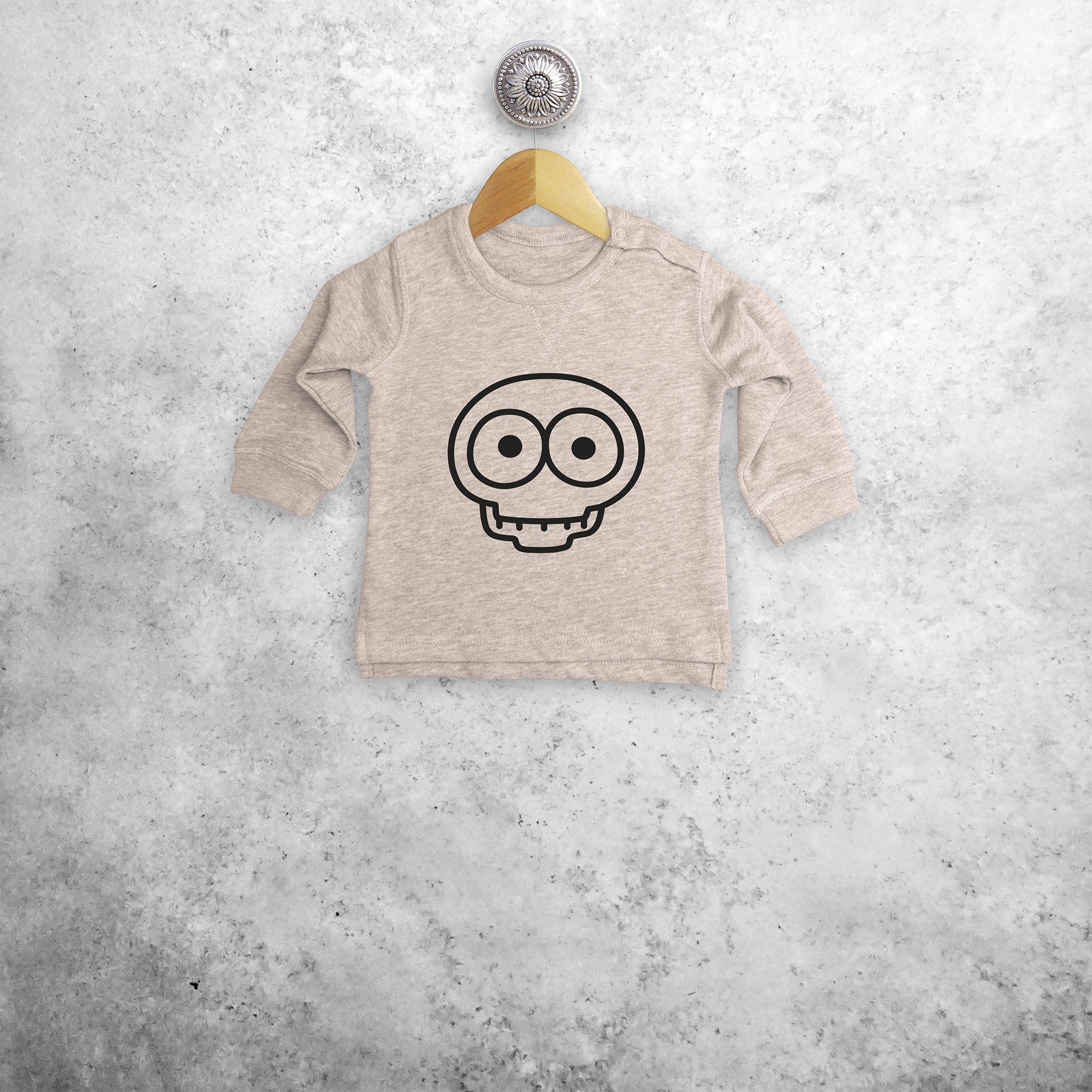 Skull baby sweater