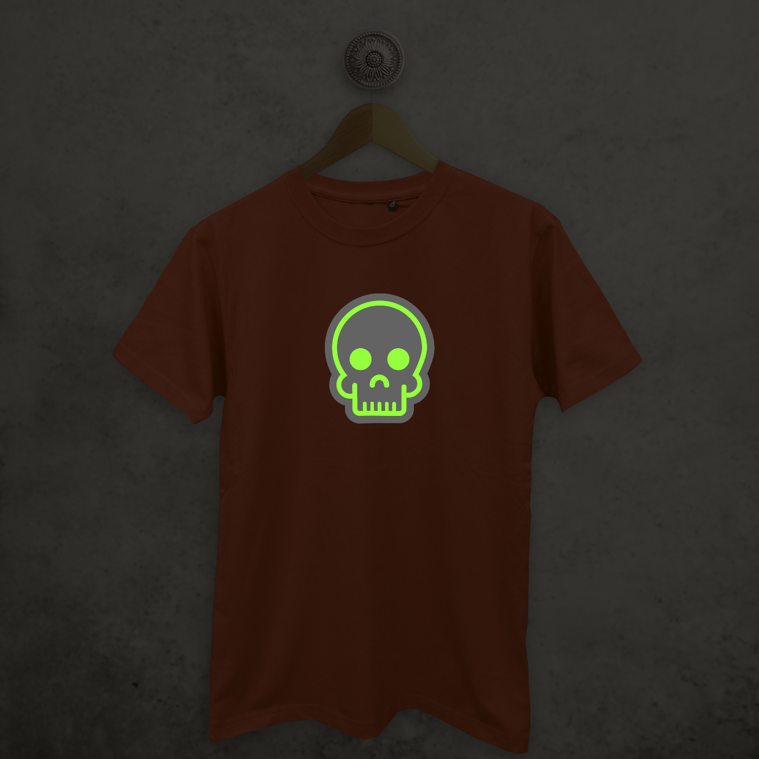 Skull glow in the dark adult shirt