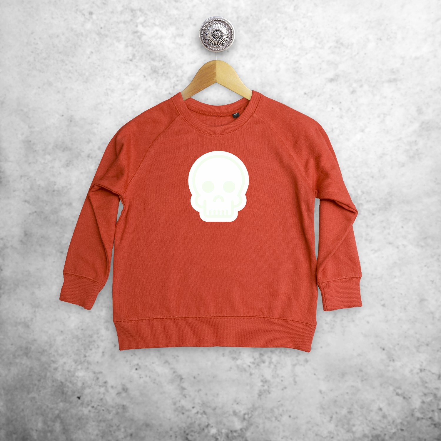 Skull glow in the dark kids sweater