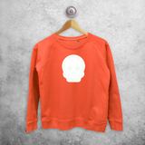 Skull glow in the dark sweater