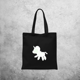 Unicorn glow in the dark tote bag