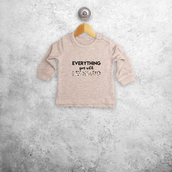 'Everything goes with leopard' baby sweater